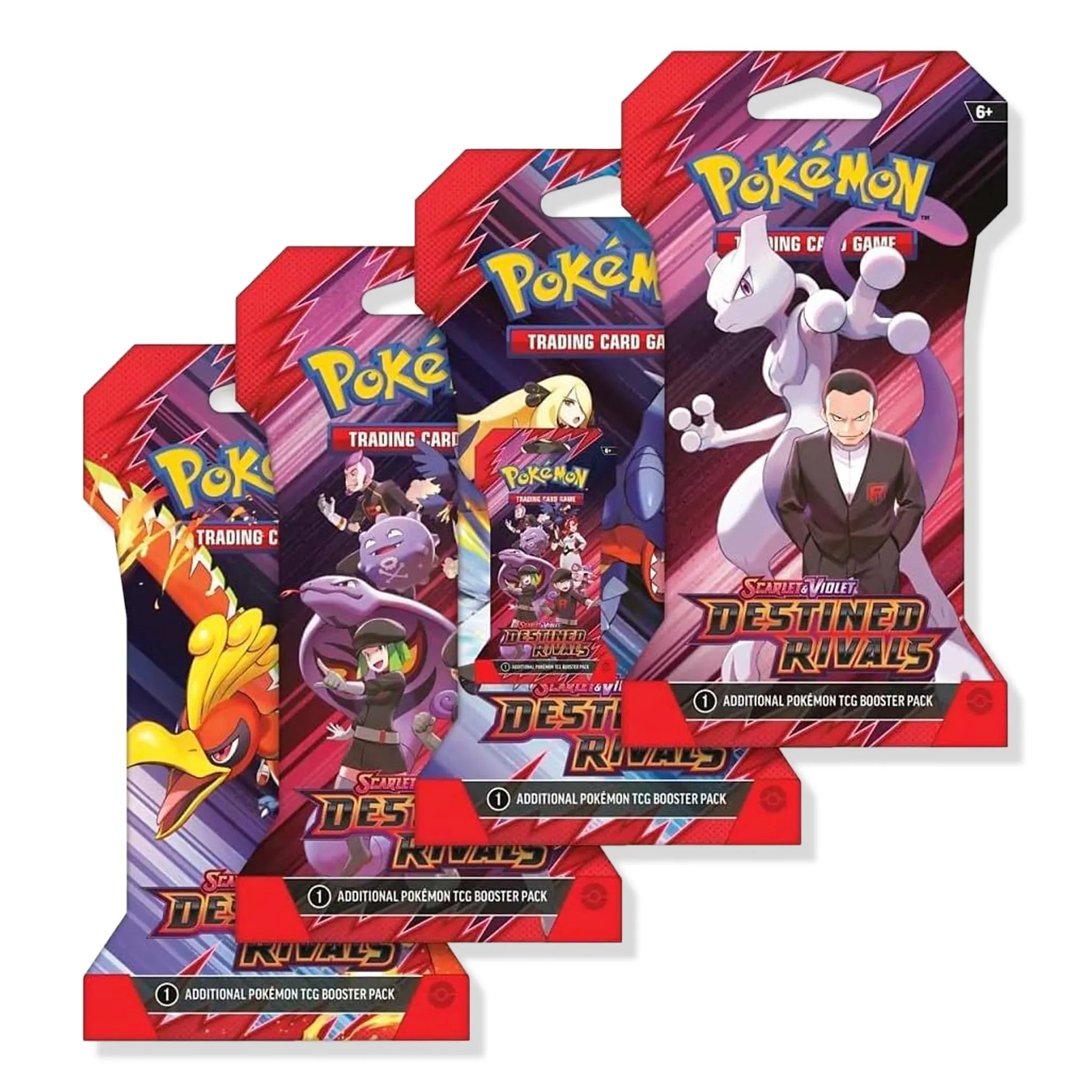 Group View of Pokemon Scarlet & Violet Destined Rivals 8 Booster Pack (2025)